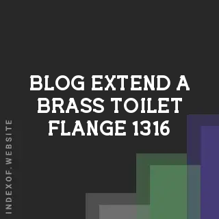How to Extend a Brass Toilet Flange 13/16 Below Tile Level | Logo - Indexof